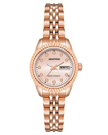 Armitron Womens Genuine Crystal Accented Bracelet Watch 752475