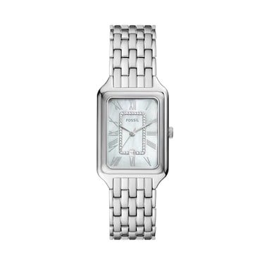 Fossil Womens Watch Raquel Quartz Stainless Steel ThreeHand Watch for Women Color Silver