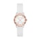 Skechers Womens Anaheim Quartz ThreeHand Watch Color SilverRose Gold White Model SR6235
