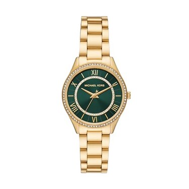 Michael Kors Watch Lauryn ThreeHand GoldTone Stainless Steel Womens Watch