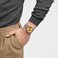 Swatch Big Bold Irony Unisex Watch Casual Polymer Orange Automatic Waterproof Big Bold Irony Amber Sheen