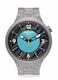 Swatch Big Bold Irony Unisex Watch Casual Polymer Blue Automatic Waterproof Frostbloom