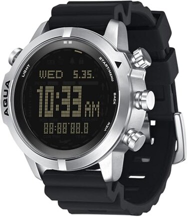 findtime Scuba Diving Computer Watch 100M Waterproof with Compass Altimeter Barometer ABC NDL Time Professional Watches for Swimmers Divers Sailing Surf Hiking