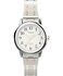 Timex Womens Easy Reader 25mm Watch TwoTone Expansion Band White Dial SilverTone Case