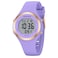 GOLDEN HOUR Waterproof Sport Womens Digital Chronograph Silicone Strap Watch in Purple