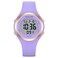 GOLDEN HOUR Waterproof Sport Womens Digital Chronograph Silicone Strap Watch in Purple