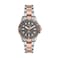 Fossil Womens Blue Dive Quartz Stainless Steel ThreeHand Watch Color Two Tone Model ES5348