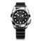 Victorinox Dive Pro Automatic 43mm Watch with Silver Stainless Steel Case Silver Stainless Steel Bezel Black Dial and Black Rubber Strap