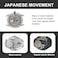 Bisley 38MM Women Watch Big Numeral Dial Easy to Read White Silicone Strap Watch