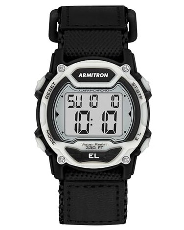 Armitron Sport Unisex Digital Chronograph Nylon Strap Watch 457004