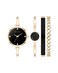Anne Klein Womens Lab Grown Diamond Accented Bangle Watch and Bracelet Set AK5142