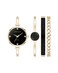 Anne Klein Womens Lab Grown Diamond Accented Bangle Watch and Bracelet Set AK5142