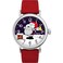 Timex x Peanuts Unisex Standard Snoopy Santa 40mmWatch Red Strap Blue Dial SilverTone Case
