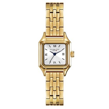 VICTORIA HYDE Womens Watch Square Small Dial Watches for Women Gold