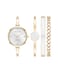 Anne Klein Womens Lab Grown Diamond Accented Bangle Watch and Bracelet Set AK5142