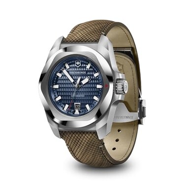 Victorinox 2420181 INOX Auto 41 SIR BLE dial BRN Structured str Blue Strap