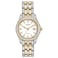 Citizen Womens EcoDrive Dress Classic Crystal Watch in TwoTone Stainless Steel Silver Dial 28mm Model EW190859A
