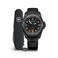 Victorinox INOX Automatic Black Dial Black Rubber Strap Watch Set 41mm 2420231