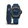 Victorinox INOX Automatic Blue Dial Blue Rubber Strap Watch Set 41mm 2420221