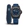 Victorinox INOX Automatic Blue Dial Blue Rubber Strap Watch Set 41mm 2420221