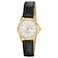 Citizen Quartz Womens Watch Stainless Steel with Leather strap Casual Brown Model EQ059326A