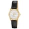 Citizen Quartz Womens Watch Stainless Steel with Leather strap Casual Brown Model EQ059326A