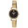 Citizen Quartz Womens Watch Black Dial Stainless Steel Classic Gold