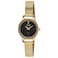 Citizen Quartz Womens Watch Black Dial Stainless Steel Classic Gold