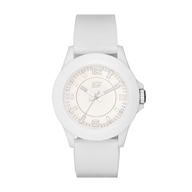 Skechers Rosencrans Midsize Quartz White ThreeHand Watch for Women