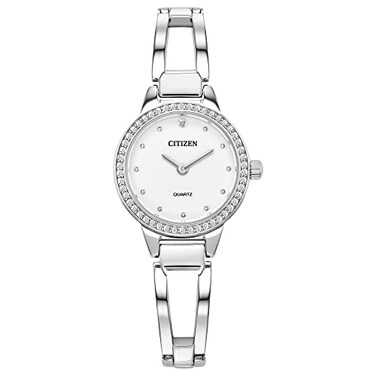 Citizen Quartz Womens Watch White Dial Stainless Steel Classic SilverTone