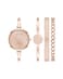 Anne Klein Womens Lab Grown Diamond Accented Bangle Watch and Bracelet Set AK5142