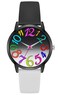 Bisley Women Watch Black and White Patchwork Watch Big Face Easy to Read Waterproof Watch