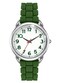 Bisley Women Watch Dark Green Silicone Strap White Dial Easy to Read Watch