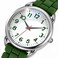 Bisley Women Watch Dark Green Silicone Strap White Dial Easy to Read Watch