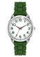 Bisley Women Watch Dark Green Silicone Strap White Dial Easy to Read Watch