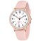 TWOPTION Nurse Watch for Women Waterproof Analog Silicone Watch with Second Hand for Nursing Essentials Rose Gold