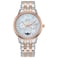 Citizen Womens EcoDrive Calendrier Moon Phase Diamond Accents Dial Pink GoldTone Stainless Case and Bracelet Watch Model FD000656D