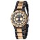 Dentily 38mm Womens Wooden Watch Retro Handmade Design Quartz Lightweight Wood Watch for Women