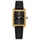 Citizen Ladies EcoDrive Dress Classic Watch Black Leather Strap Black Dial 3 Hand Model EM119201E