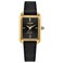 Citizen Ladies EcoDrive Dress Classic Watch Black Leather Strap Black Dial 3 Hand Model EM119201E