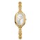 CHEETAH Petite Gold Watch for Women with Small Vintage Bangle Diamonds Dial in White