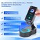 Arindar Gifts for Men WomenCell Phone Stand with Wireless Bluetooth SpeakerColorful Ambient Light 360 Foldable for Tablet iPhone Android 2 Wireless Microphones HD Surround Sound Black