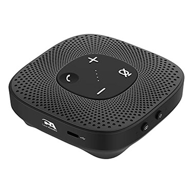 Cyber Acoustics Conference Speakerphone SP2000 USB and Bluetooth Advanced DSP with 360 Degree Noise Cancelling Microphone with 3m Range 66 Ft BT Wireless Range