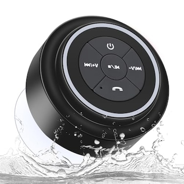 HAISSKY Bluetooth Shower Speakers Portable Wireless Speaker with Suction Cup IP67 Waterproof Outdoor Wireless Speaker Pairs Easily to Phones Tablets Computer Gift for Men Women
