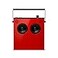 Teenage Engineering OB4 Portable Bluetooth Wireless Stereo Speaker with fmRadio and LongLasting Rechargeable 72 Hour Battery Life red