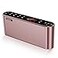 Antimi Bluetooth SpeakerFM Radio PlayerMP3 Player Stereo Portable Wireless Speaker Drivers with HD Sound Builtin Microphone High Definition Audio and Enhanced BassBlack Pink