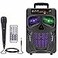 Aesackir Portable Bluetooth Speaker with Subwoofer Wireless Speakers Big Support Remote Control FM Radio TF Card LED Lights MP3 Player Party for Home Camping iPhone Computer PC
