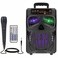 Aesackir Portable Bluetooth Speaker with Subwoofer Wireless Speakers Big Support Remote Control FM Radio TF Card LED Lights MP3 Player Party for Home Camping iPhone Computer PC