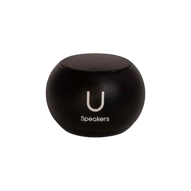 Fashionit U Speakers Mini Bluetooth Speaker with Mic Small Bluetooth Speaker Wireless Tiny Portable Blue Tooth for Home Travel Beach Car Outdoor Rich Stereo Sound Black