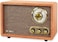 Victrola Willow Retro Wood Bluetooth Radio with Builtin Speakers Elegant Vintage Design Rotary AMFM Tuning Dial Bass Treble Control Wireless Streaming Walnut